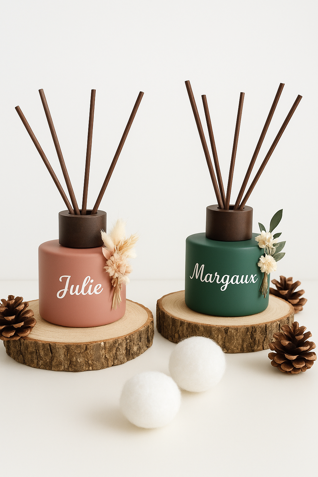 Diffuseur de parfum personnalisé & Fleurs séchées