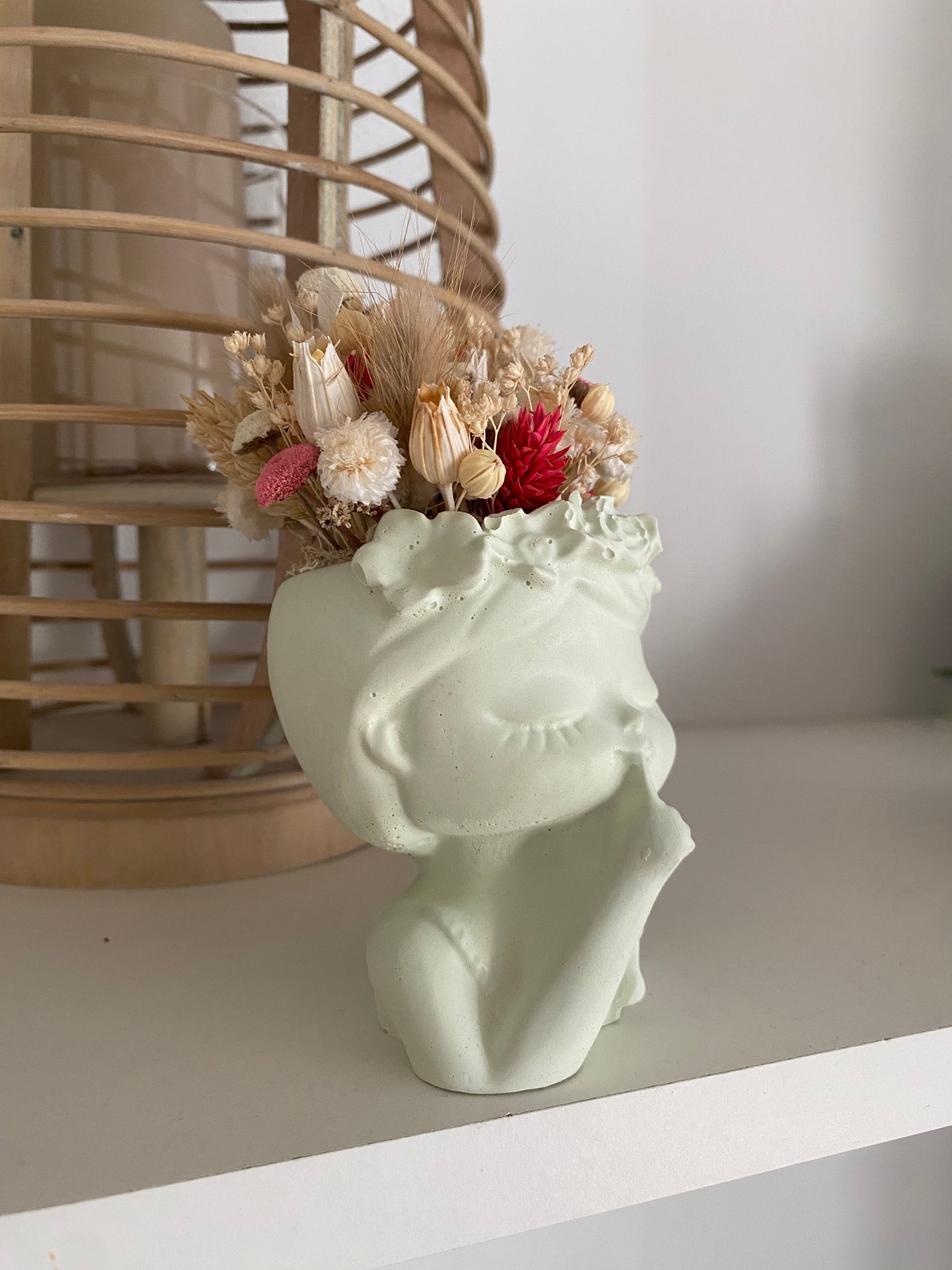 Composition florale visage