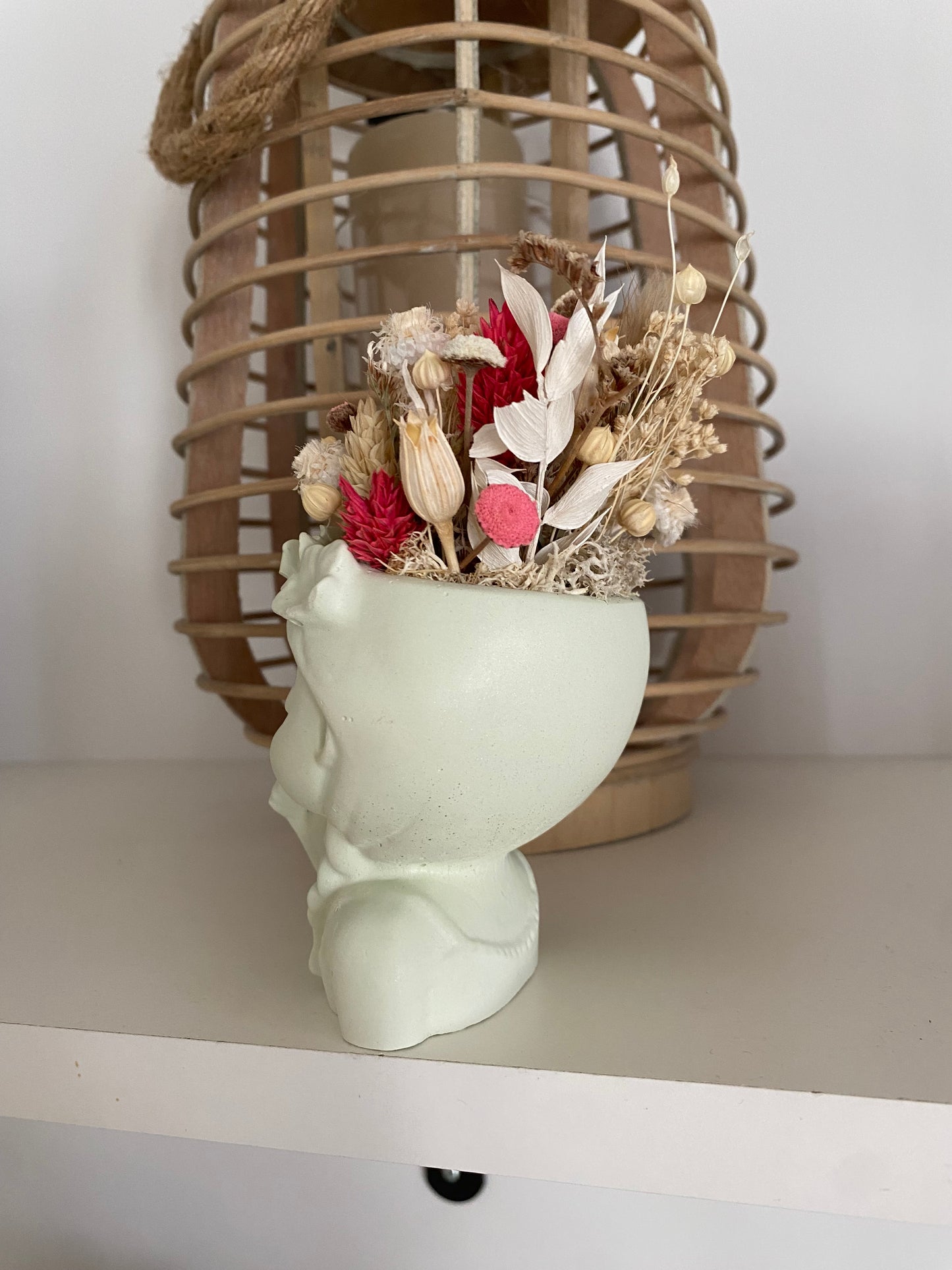 Composition florale visage