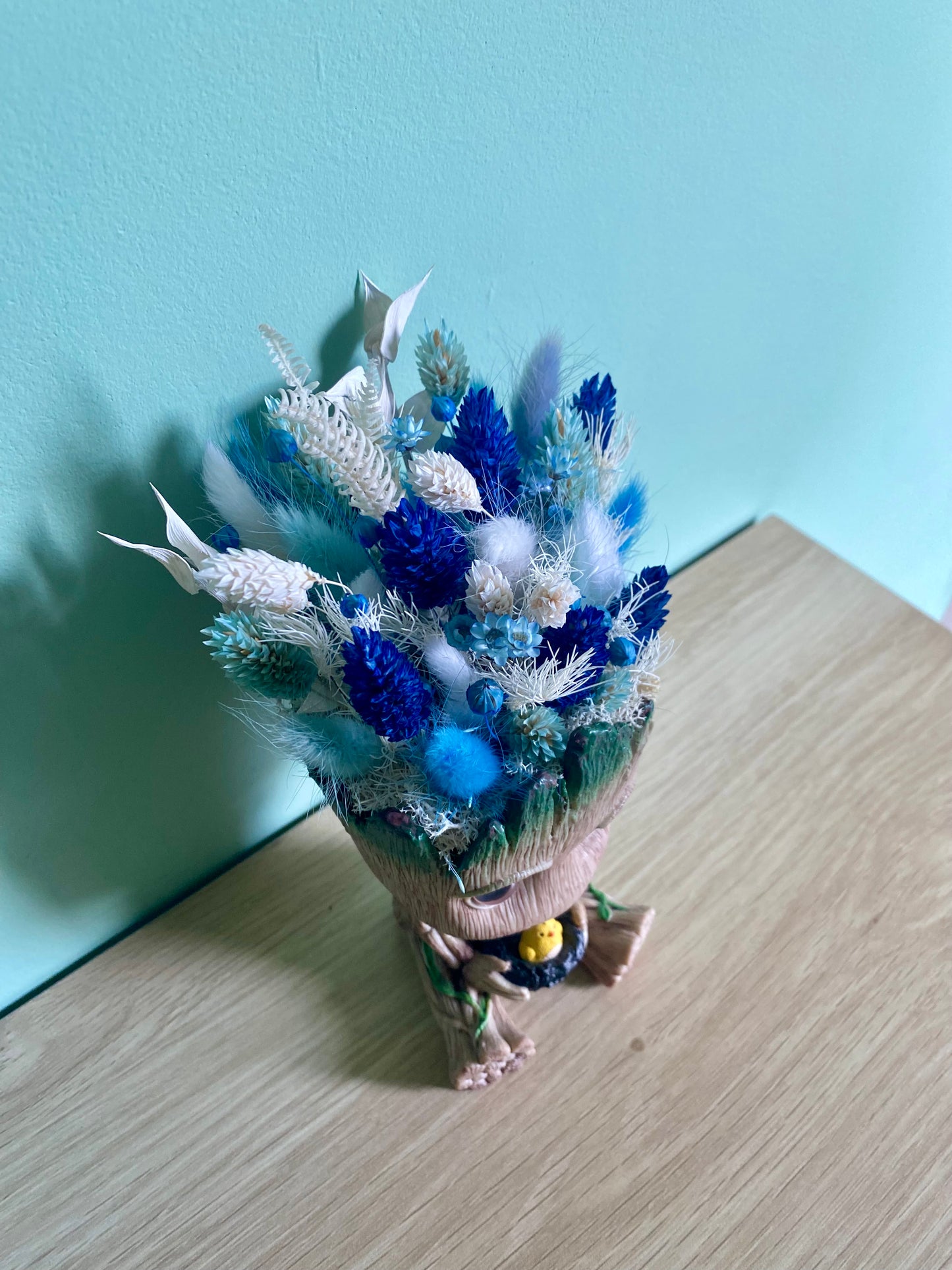 Tête fleurie Groot Bleu