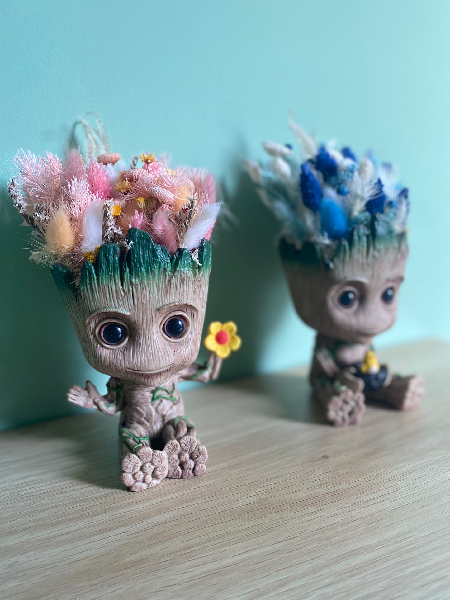 Tête fleurie Groot Bleu