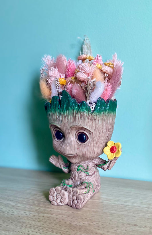 Tête fleurie Groot Bleu