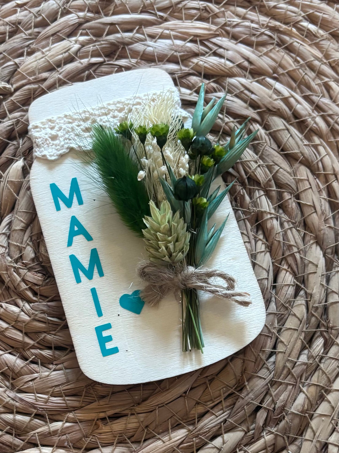 Magnet Pot à Confiture Fleuri Personnalisé – Cadeau Fête des Grands-Mères