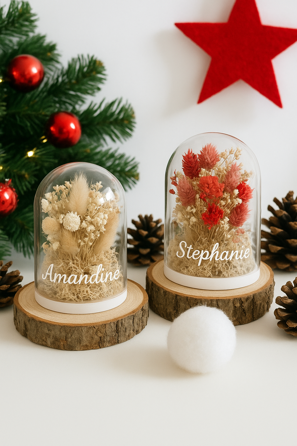 Cloches fleuries personnalisées