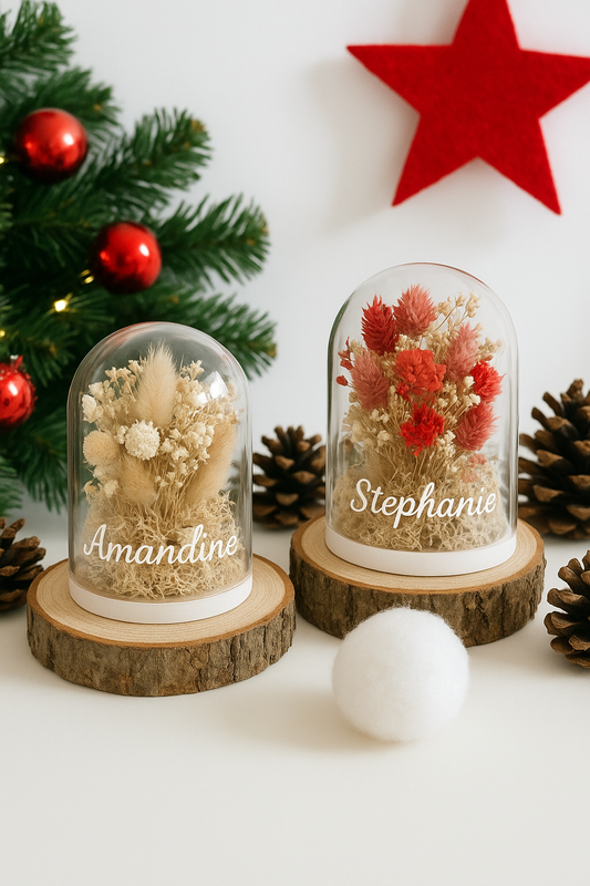 Cloches fleuries personnalisées