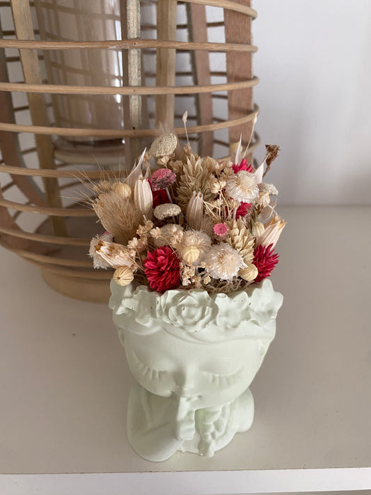 Composition florale visage