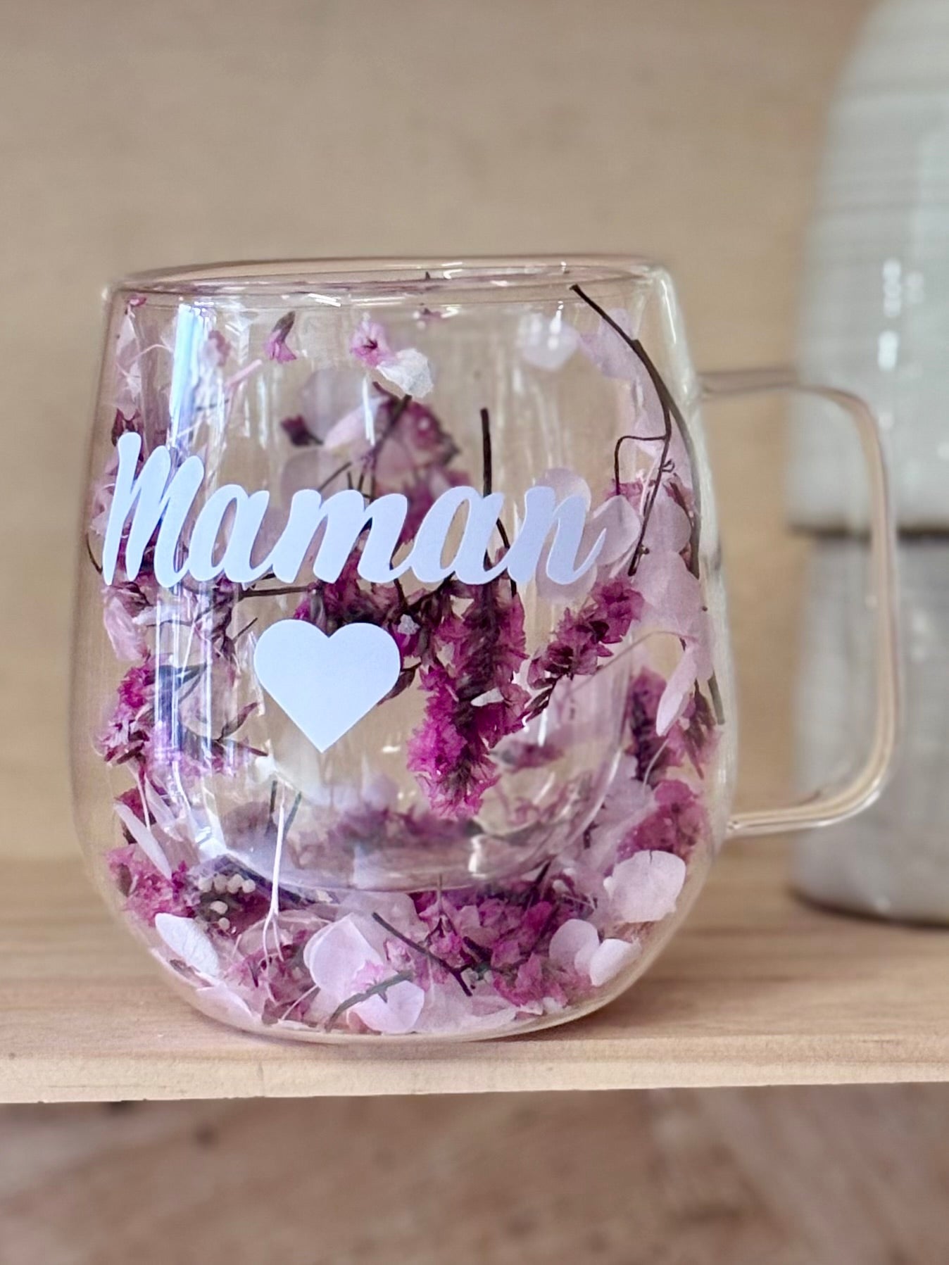 Tasse fleurie « Maman »