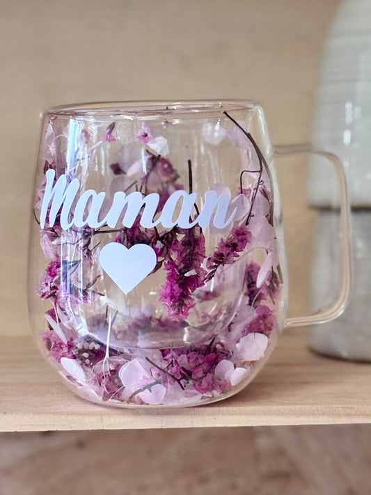Tasse fleurie « Maman »