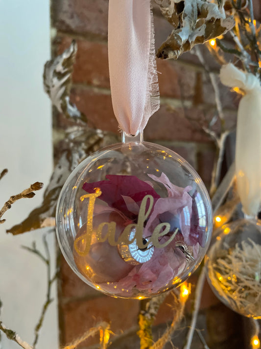 Boule de Noël personnalisée Prénom