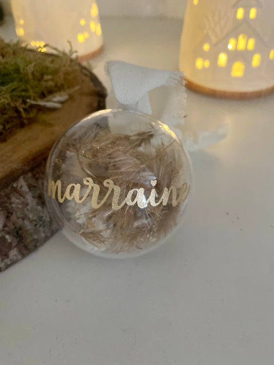 Boule de Noël Marraine